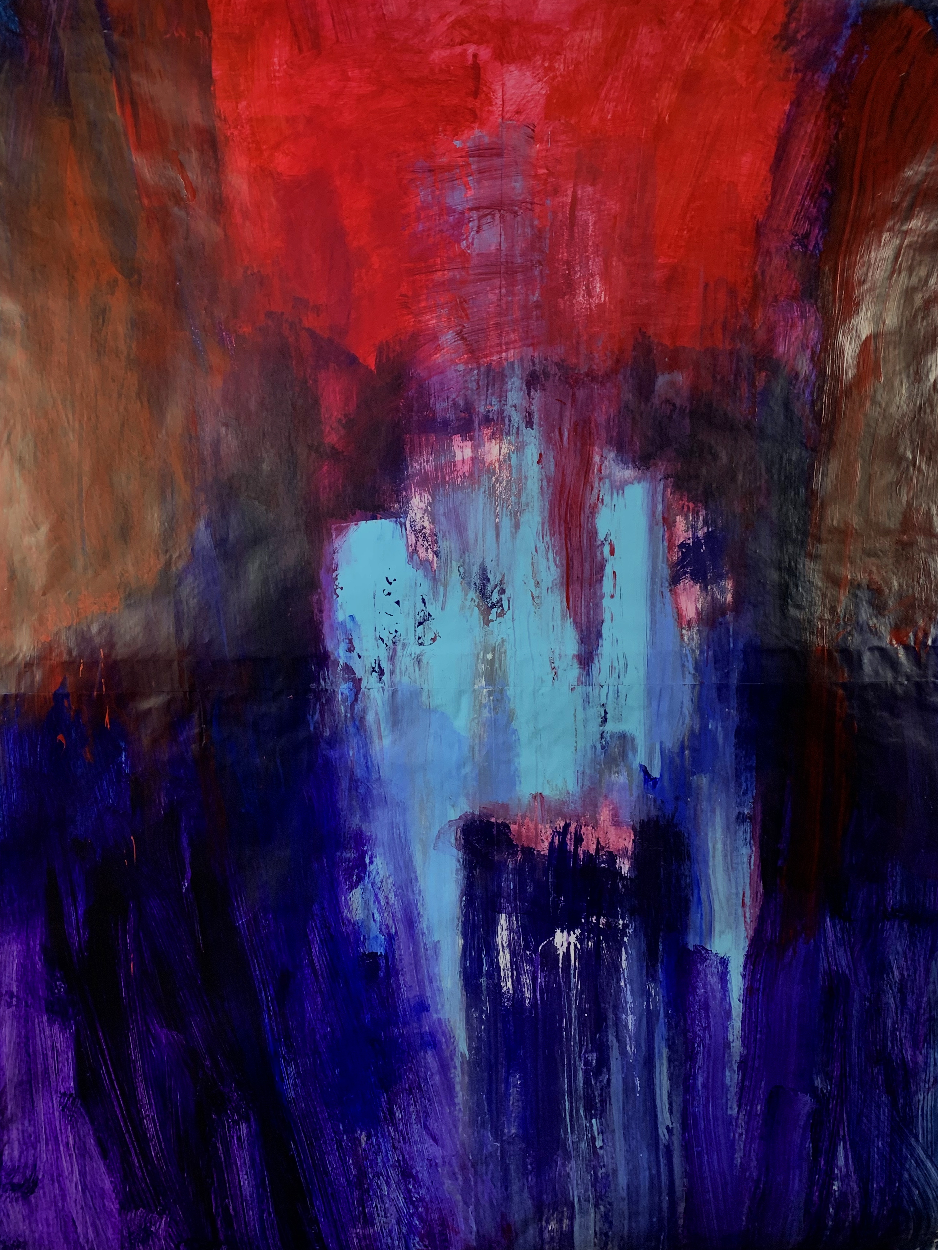 Pope, 200x140 cm, acrylic on glued paper