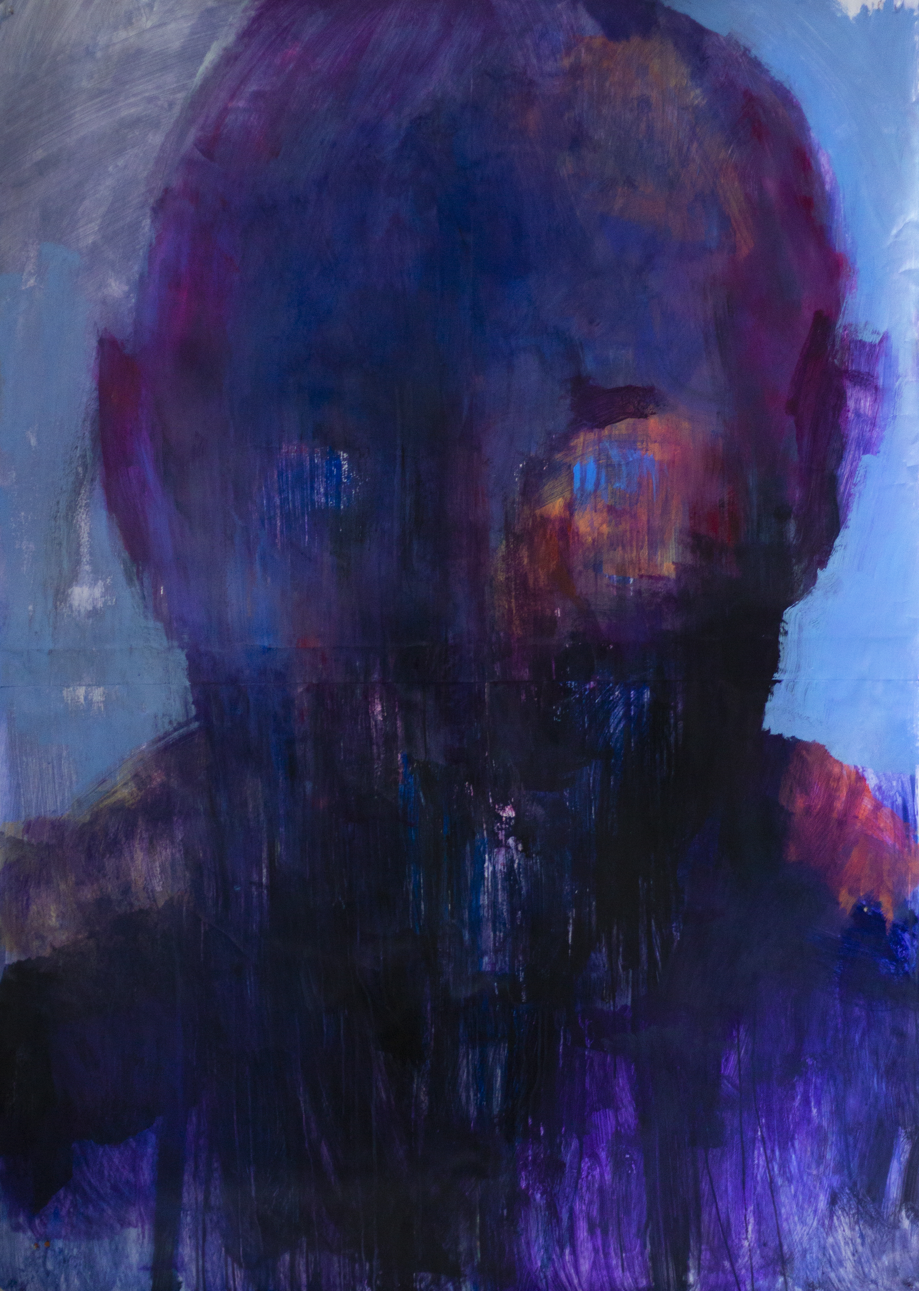 Bandit, 200x140 cm, acrylic on glued paper