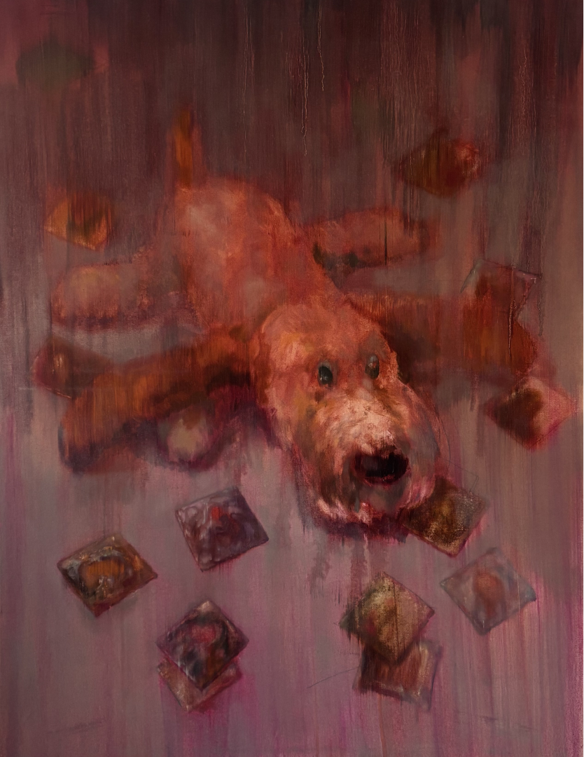 “Story II — The Dog”, 120 x 90 cm